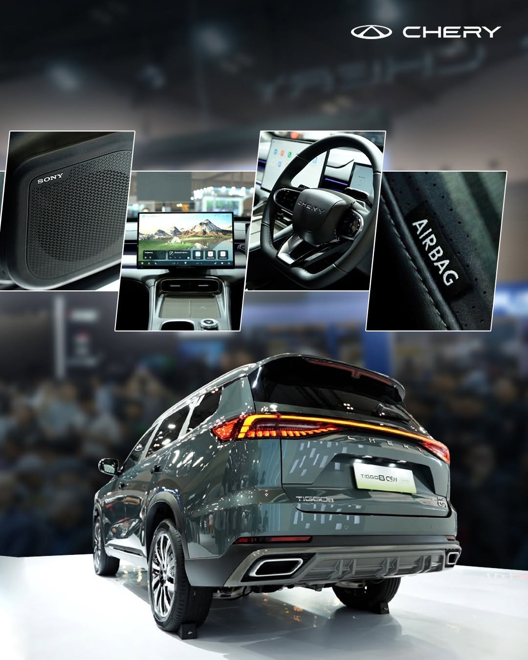 When more is what you look for.__TIGGO 8 CSH AWD dirancang dengan performa yang lebih bertenaga_ kontrol yang semakin optimal_ serta fitur-fitur canggih un_1